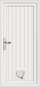 Cottage style upvc doors with catflaps